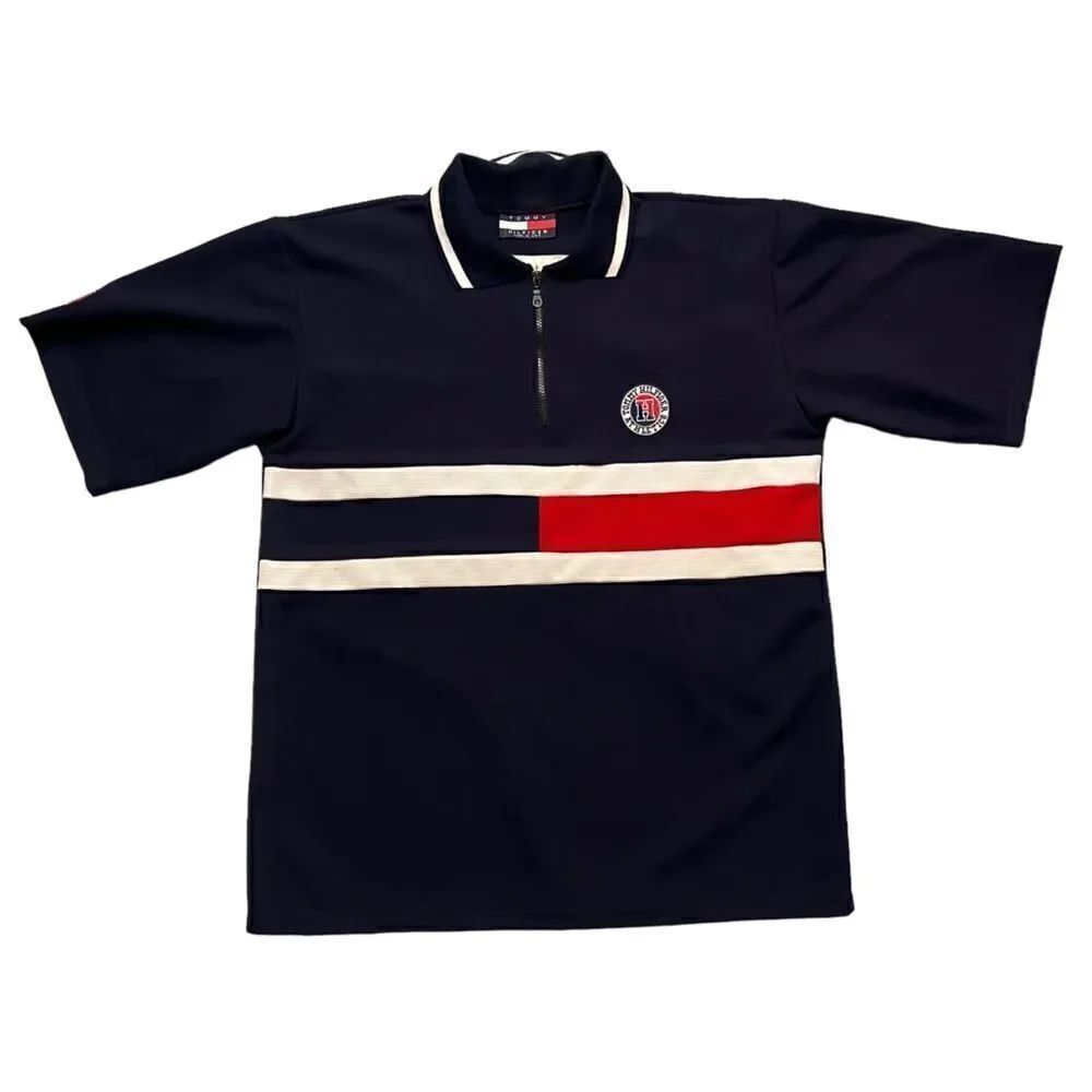 Vintage 1990s Tommy Hilfiger Big Flag Polo